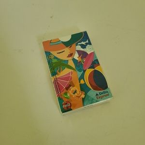 Sealed Delta Express Coca Cola Single Pack Playing Cards (Bridge Size)